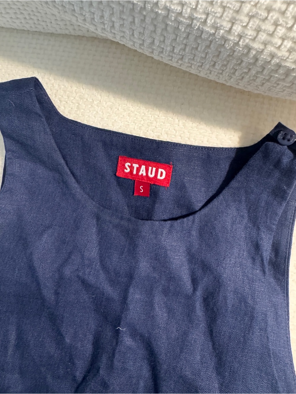 STAUD Deep Navy Scoop Neck Tank